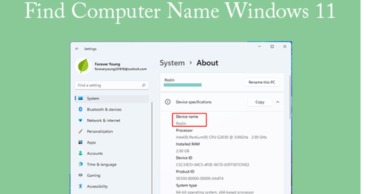 How to Find PC Name in Windows 11: A Step-by-Step Guide